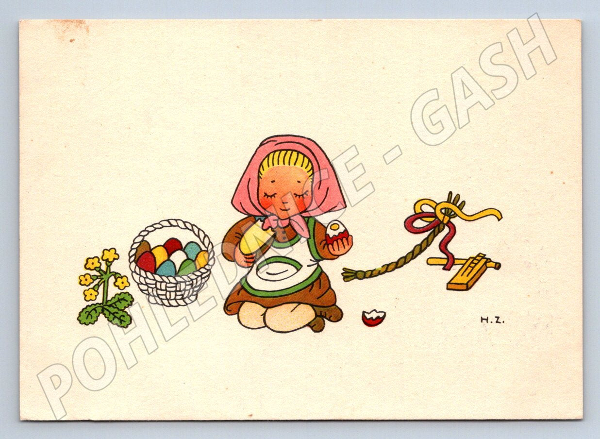 Postcard H. Zmatlíková Easter drawing (M2698)