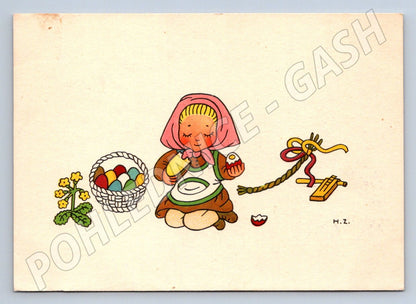 Postcard H. Zmatlíková Easter drawing (M2698)