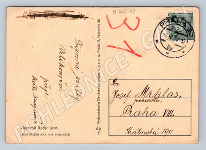 Postcard Vlastimil Rada Spring (M2699)