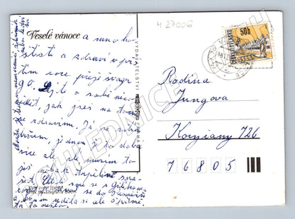 Pohlednice Vánoční zátiší 1975 (M27006)