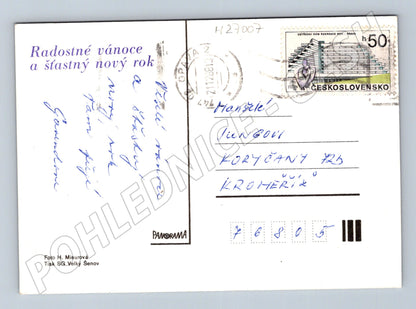 Pohlednice Vánoční svíčková dekorace 1981 (M27007)