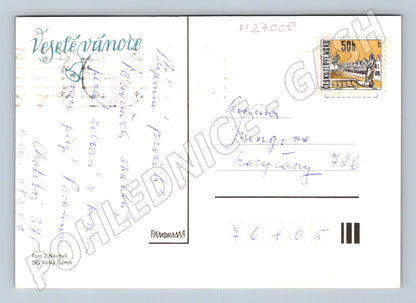 Pohlednice vánoční zátiší 1980 (M27008)