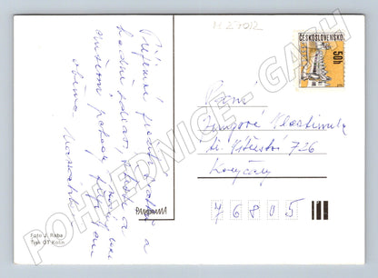 Pohlednice Vánoční svíčky a ovoce (M27012)
