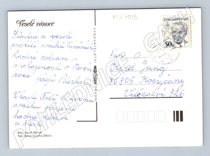Pohlednice Vánoční zátiší 1991 (M27013)