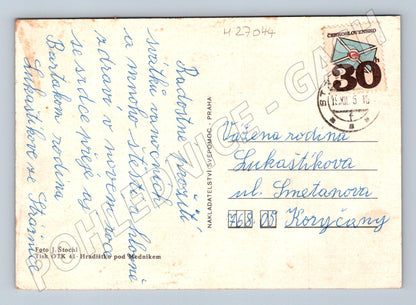 Pohlednice Veselé vánoce zátiší 195X (M27044)