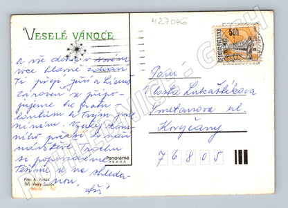 Pohlednice Vánoční zátiší 1976 (M27046)