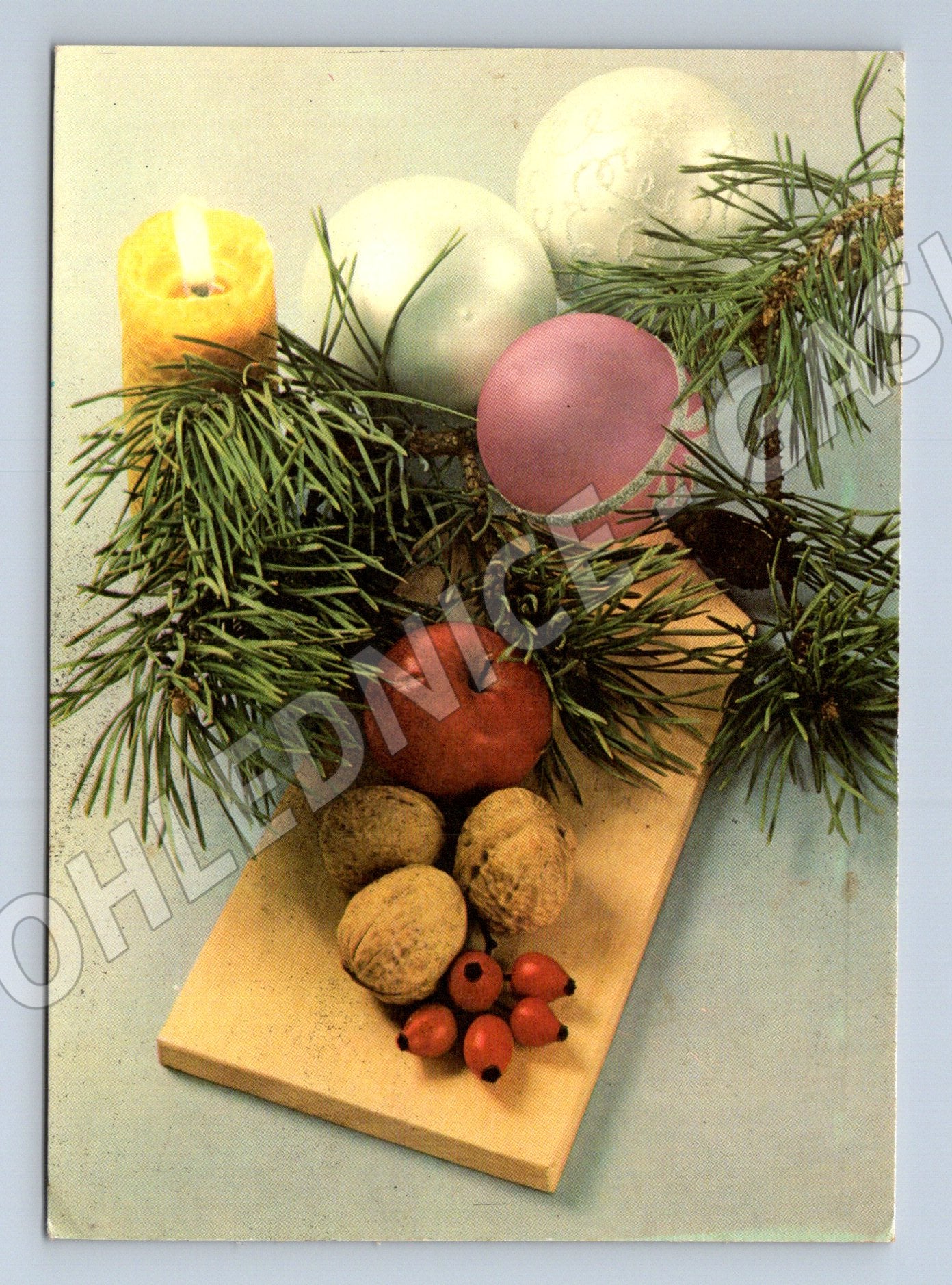 Pohlednice Vánoční zátiší 1985 (M27052)