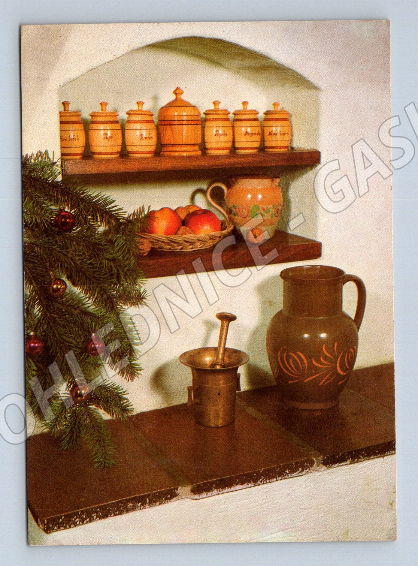 Pohlednice Vánoční dekorace 1968 (M27083)