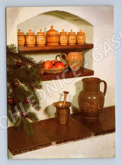 Pohlednice Vánoční dekorace 1968 (M27083)