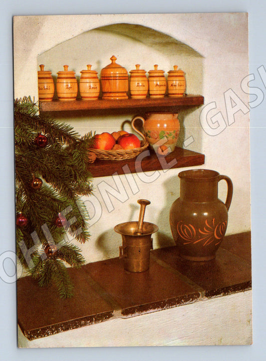 Pohlednice Vánoční dekorace 1968 (M27083)