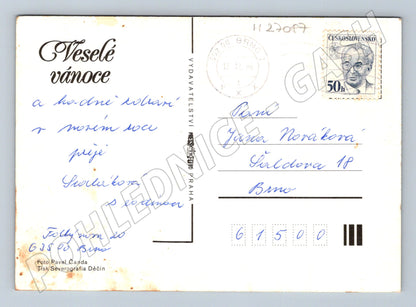 Pohlednice Vánoční motiv 1988 (M27087)
