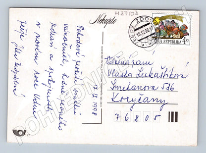 Pohlednice Vánoce 1998 (M27103)