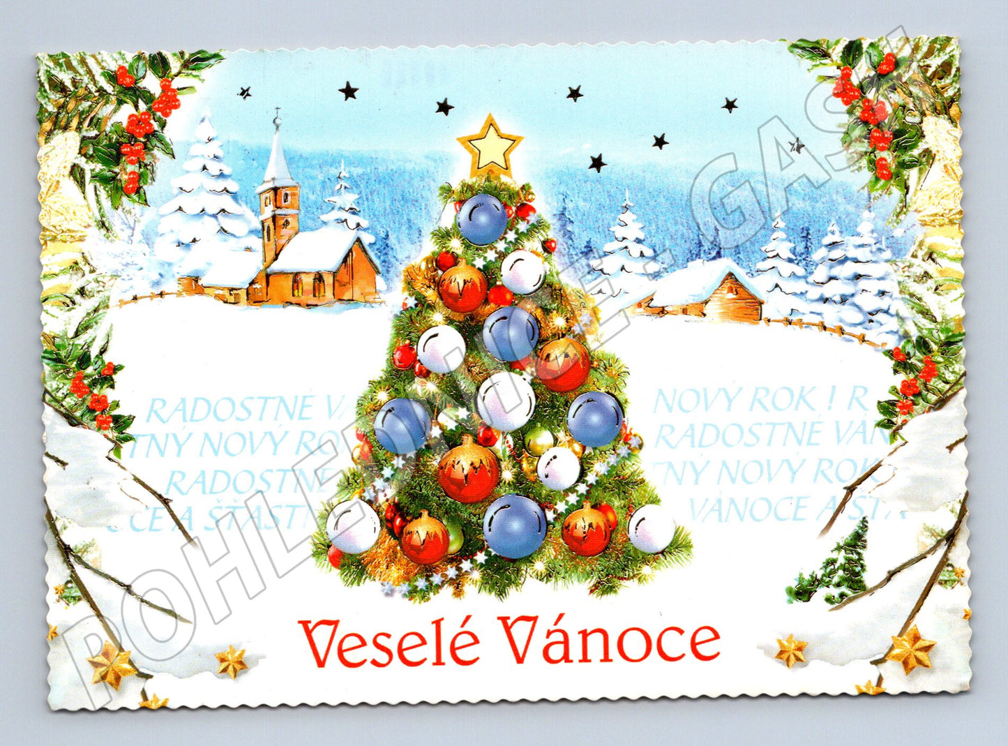 Pohlednice Vánoční stromeček sníh 2005 (M27114)