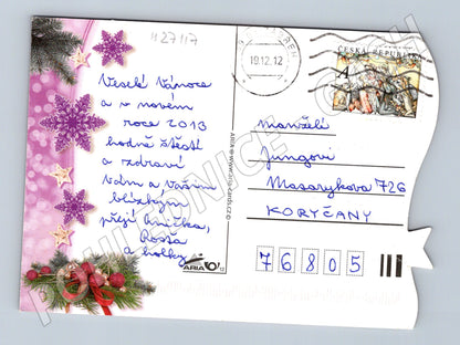Pohlednice Vánoční motiv 2012 (M27117)