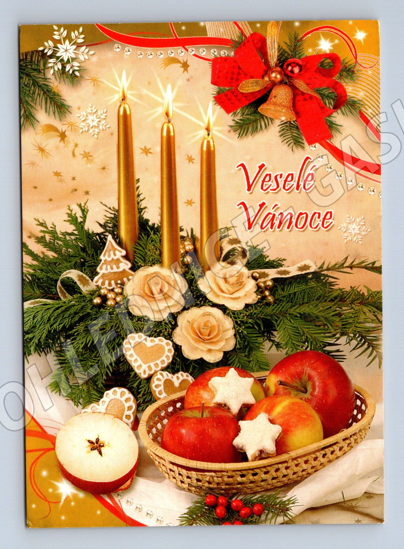 Pohlednice Vánoční motiv Veselé Vánoce (M27119)