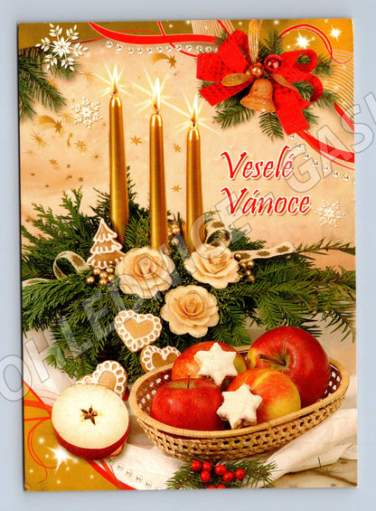 Pohlednice Vánoční motiv Veselé Vánoce (M27119)