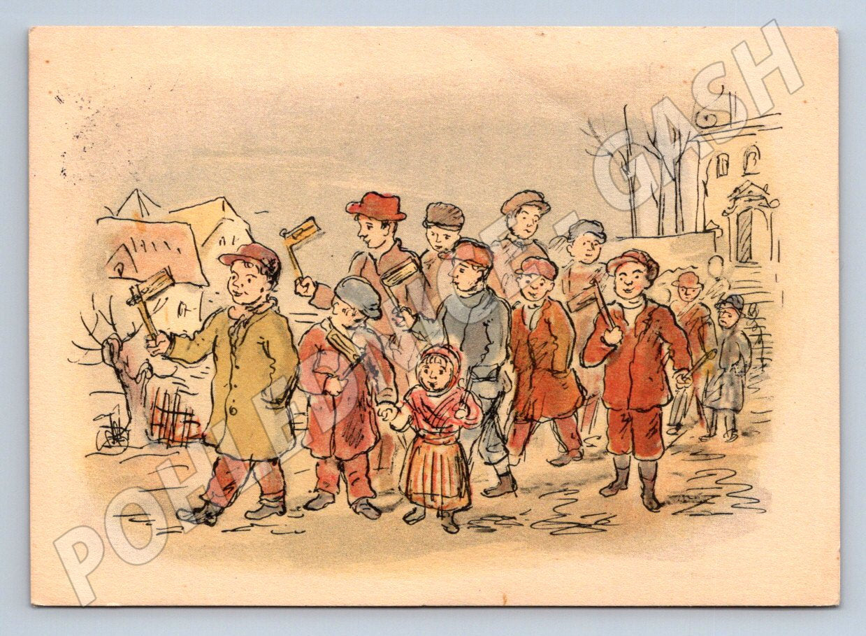 Postcard Vlastimil Rada Easter Spring (M2712)