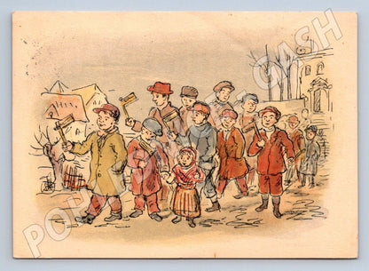 Postcard Vlastimil Rada Easter Spring (M2712)