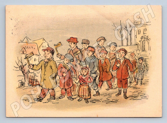 Postcard Vlastimil Rada Easter Spring (M2712)