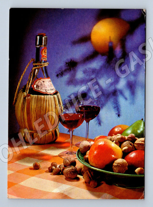 Pohlednice Novoroční Chianti ovoce 1969 (M27137)