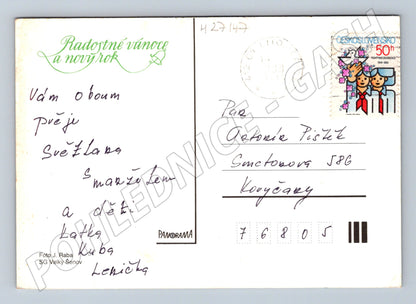 Pohlednice Vánoční zátiší 1980 (M27147)