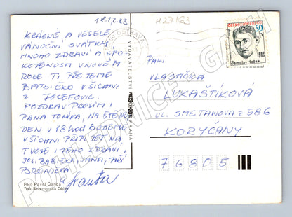 Pohlednice vánoční motiv 1983 (M27163)