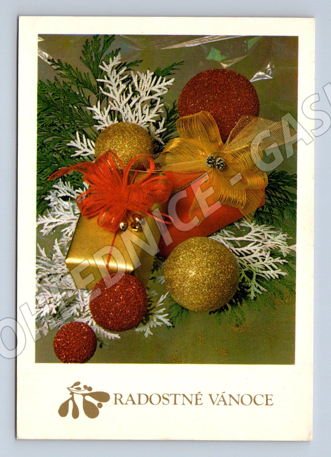 Pohlednice Vánoční aranžmá 1993 (M27172)