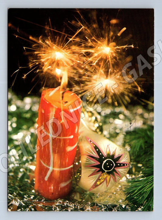 Pohlednice Československo vánoční motiv 1975 (M27180)