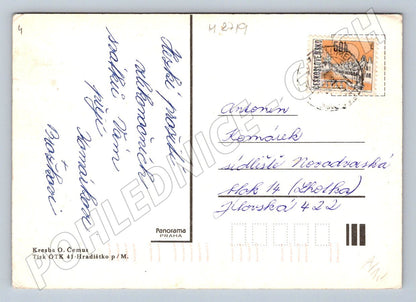 Pohlednice dívka krmí kačátka O Čemus ČSR (M2719)