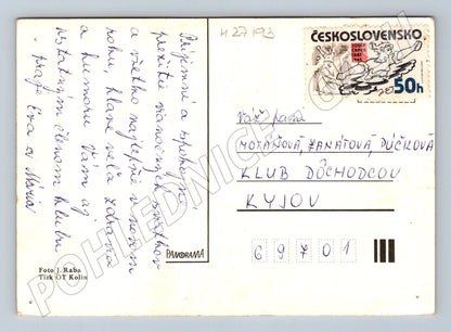 Pohlednice Vánoční motiv jablka ořechy (M27193)