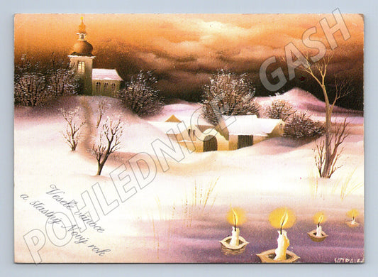 Pohlednice Vánoční vesnice Nový rok 1999 (M27205)