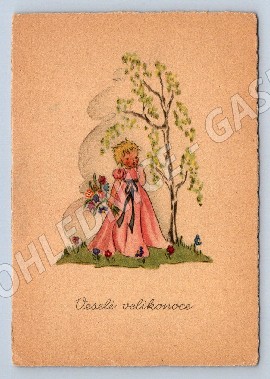 Pohlednice velikonoční motiv 1946 (M2721)