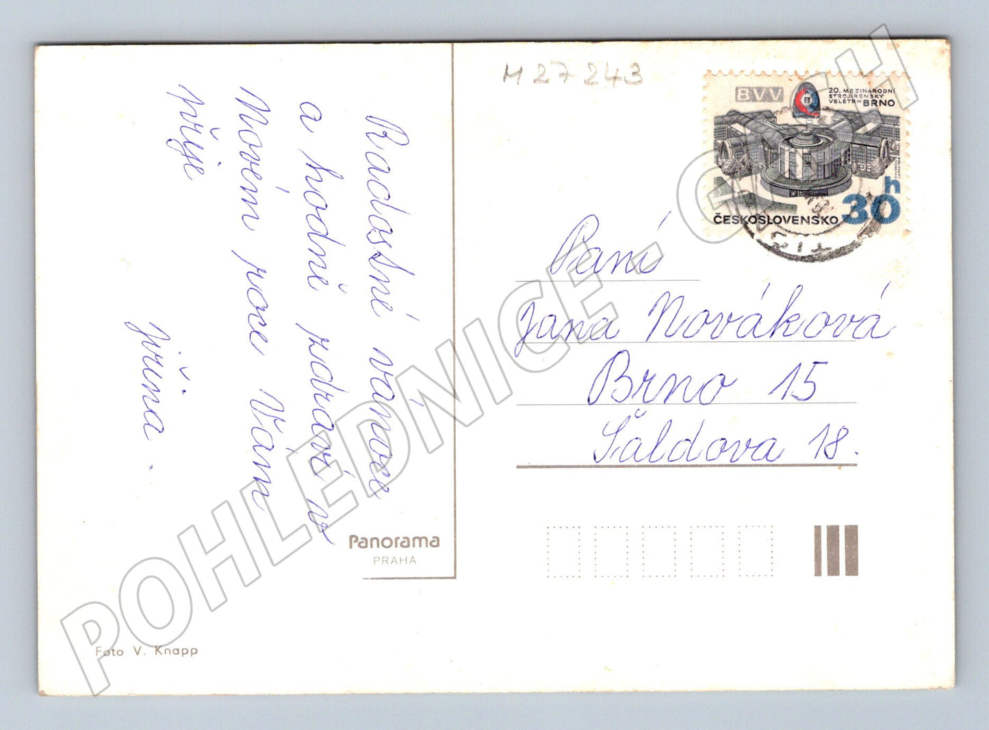 Pohlednice Novoroční motiv svícny z ořechových skořápek (M27243)