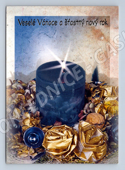 Pohlednice Veselé Vánoce a šťastný nový rok 2002 (M27260)