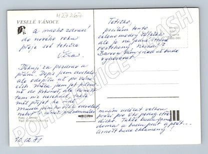 Pohlednice Vánoční zátiší 1981 (M27267)