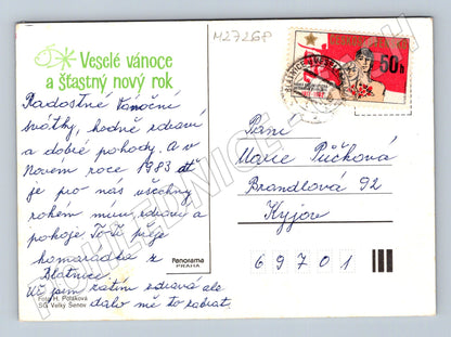 Pohlednice Vánoční novoroční zátiší 1983 (M27268)