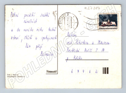 Pohlednice Vánoční s vánočním motivem (M27284)