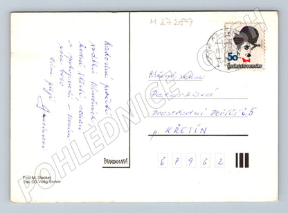 Pohlednice Československo Novoroční motiv hrozny 1990 (M27289)