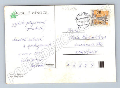 Pohlednice Vánoční zátiší 1980 (M27294)