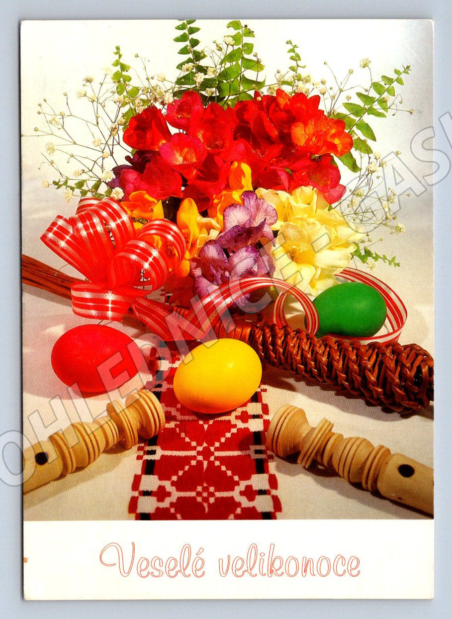 Pohlednice kraslice a folklorní motivy (M2732)