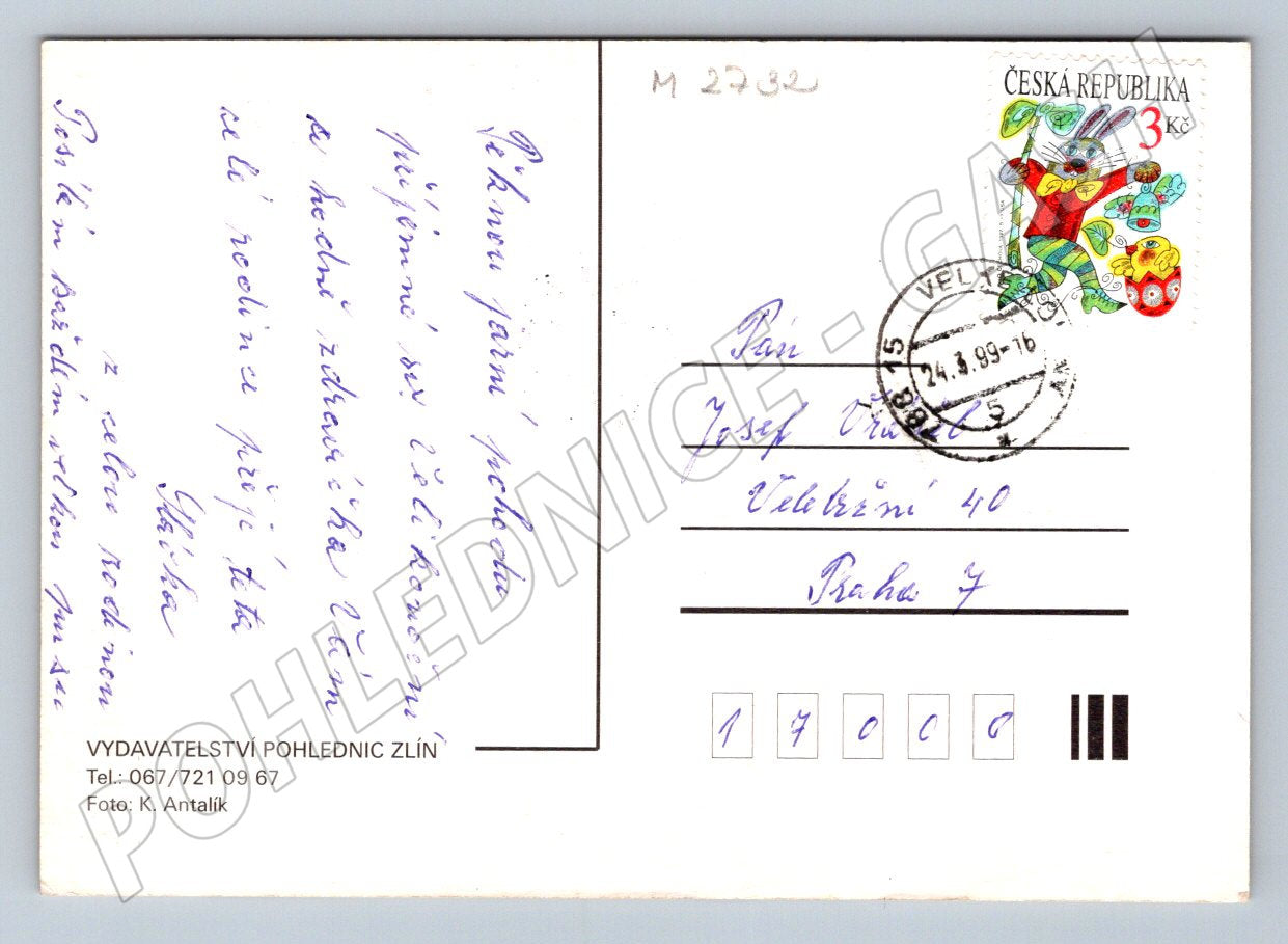 Pohlednice kraslice a folklorní motivy (M2732)