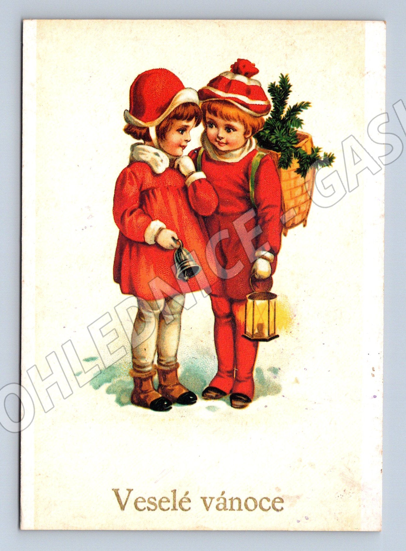 Pohlednice Československo vánoční motiv děti 1996 (M27324)