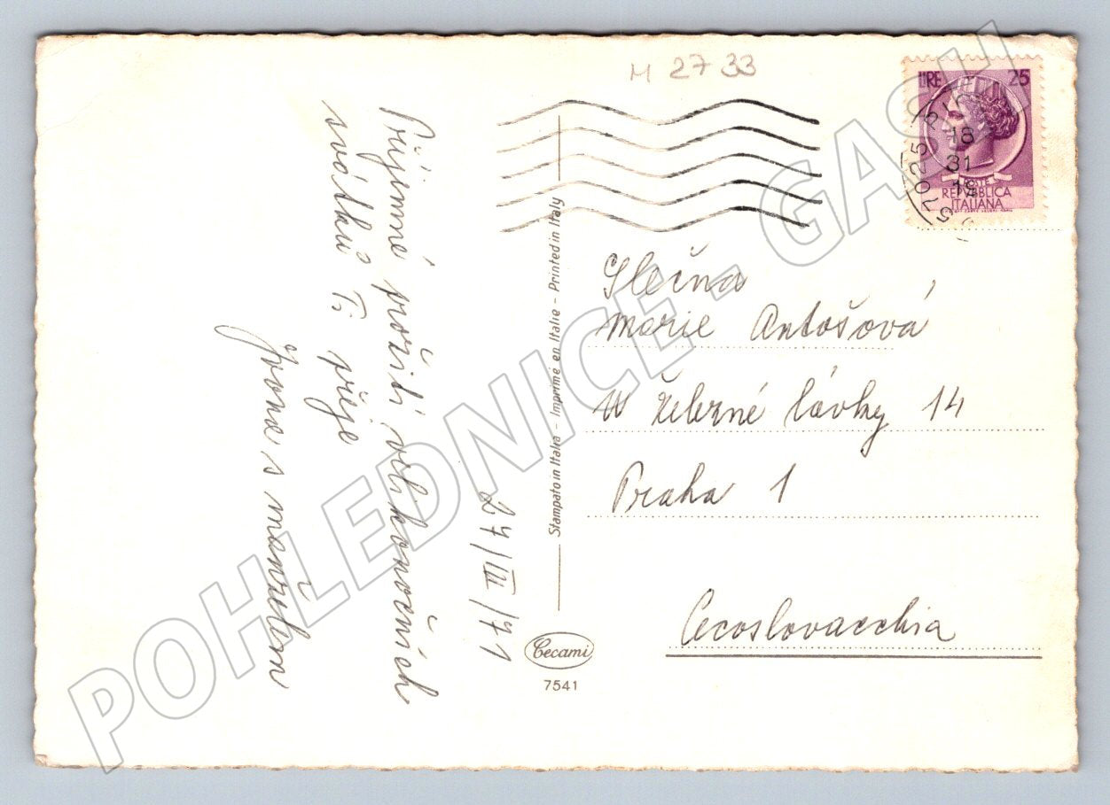 Pohlednice kuřátka zvonky Buona Pasqua (M2733)