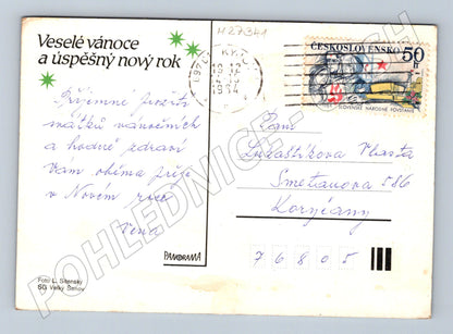 Pohlednice Vánoční novoroční horská krajina 1994 (M27341)