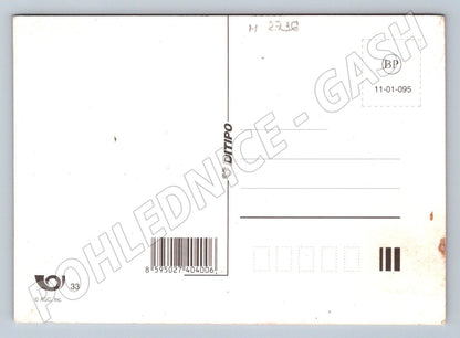 Pohlednice pastýř s ovcemi a beránkem etnografie (M2736)