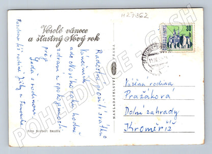 Pohlednice Vánoční stromeček a ovoce (M27362)
