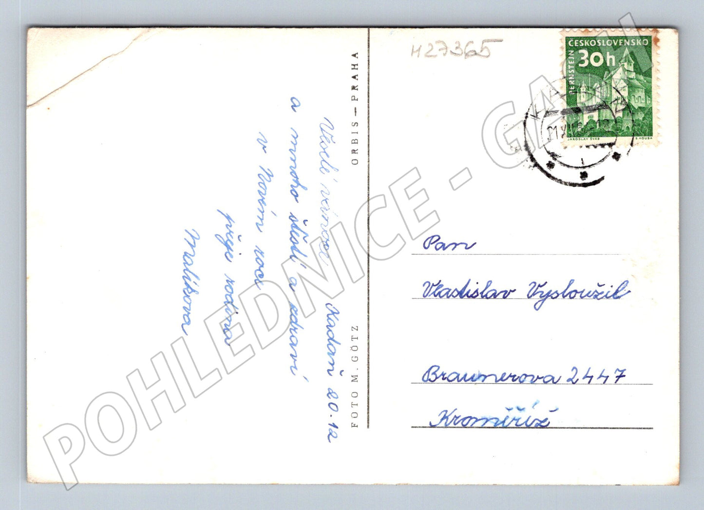 Pohlednice Veselé Vánoce prskavky 1960 (M27365)