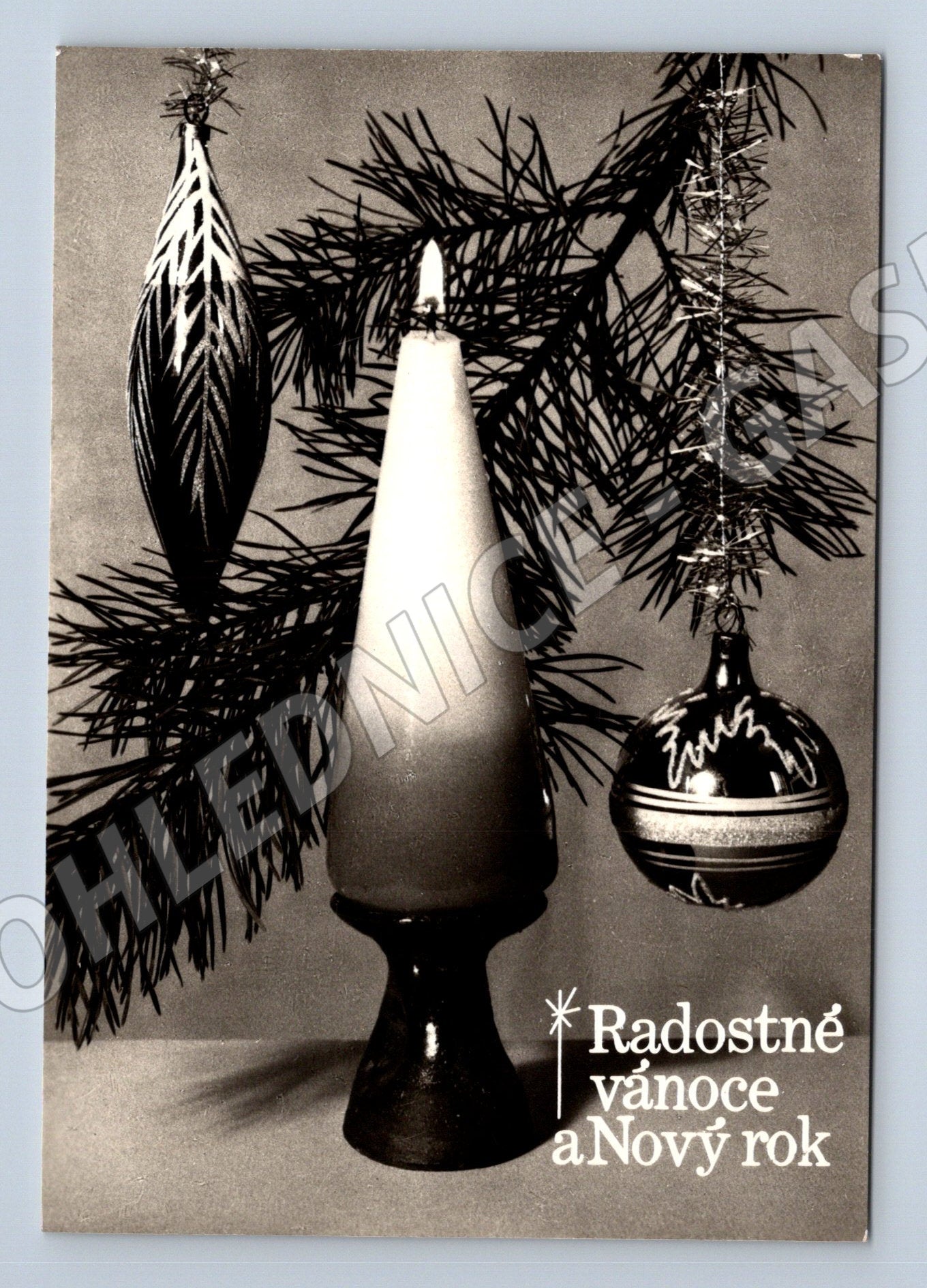 Pohlednice Radostné Vánoce Nový rok 1967 (M27371)