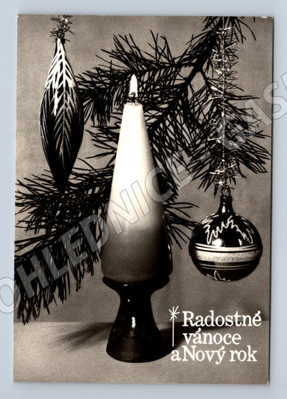 Pohlednice Radostné Vánoce Nový rok 1967 (M27371)