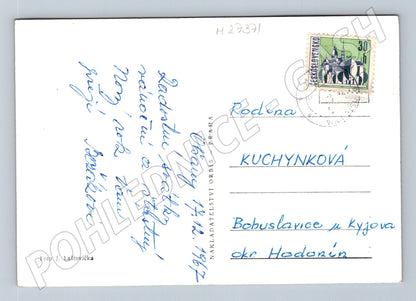 Pohlednice Radostné Vánoce Nový rok 1967 (M27371)